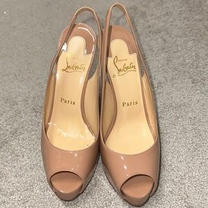 Christian Louboutin heels 36.5 like brand new with box